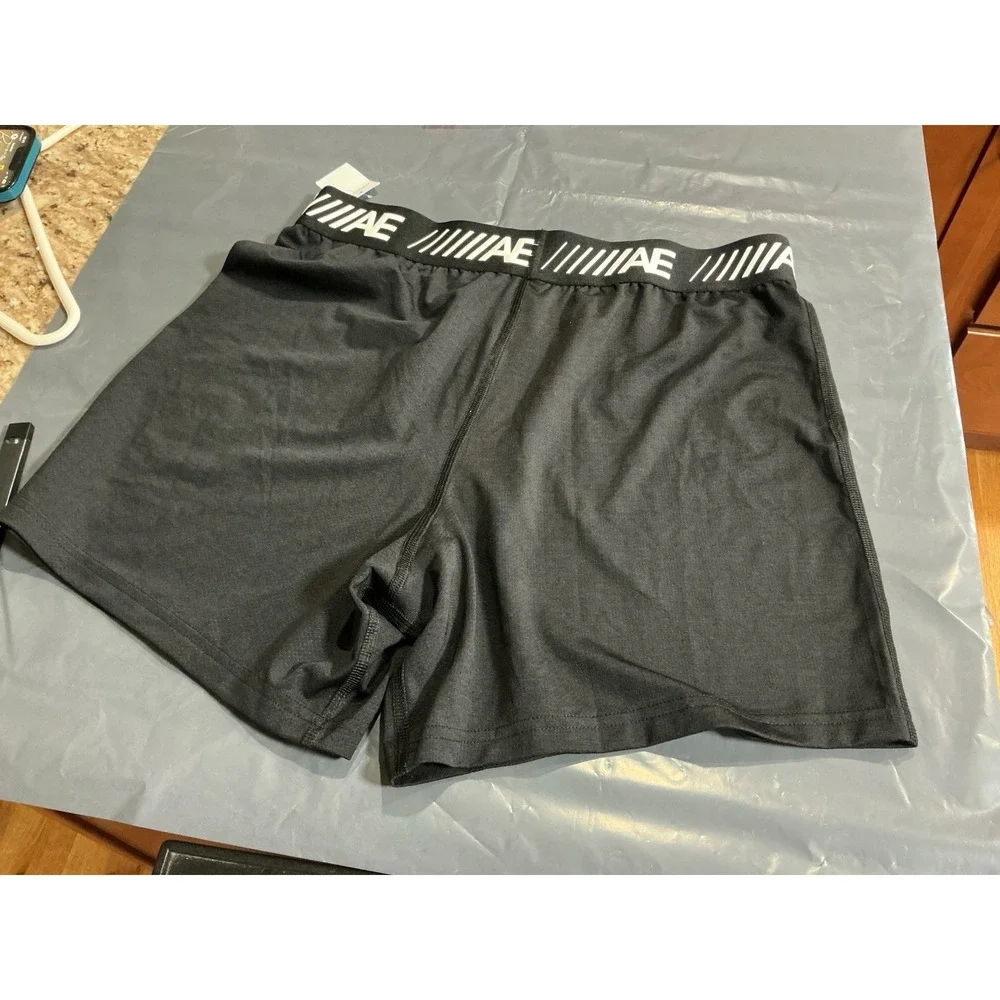 American Eagle Flex Men's Boxer Briefs Size S Black Stretch NWT $17.95